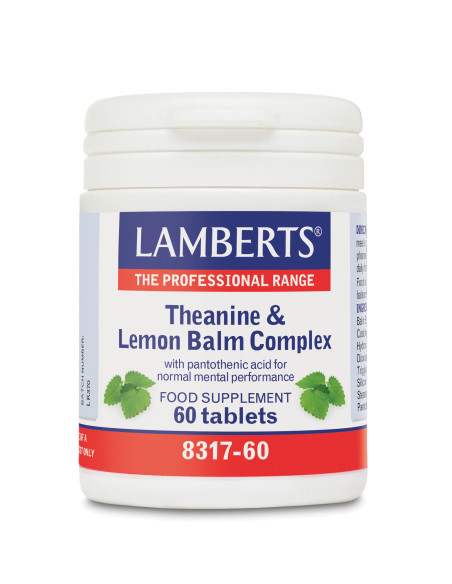 LAMBERTS Theanine & Lemon Balm Complex 60 Tabs