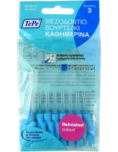 TEPE Interdental Brush Original 0.6 mm 8 pcs