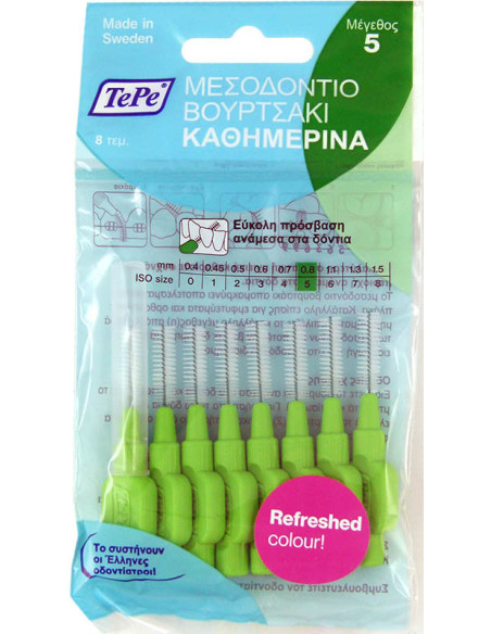 TEPE Interdental Brush Original 0.8 mm 8 pcs