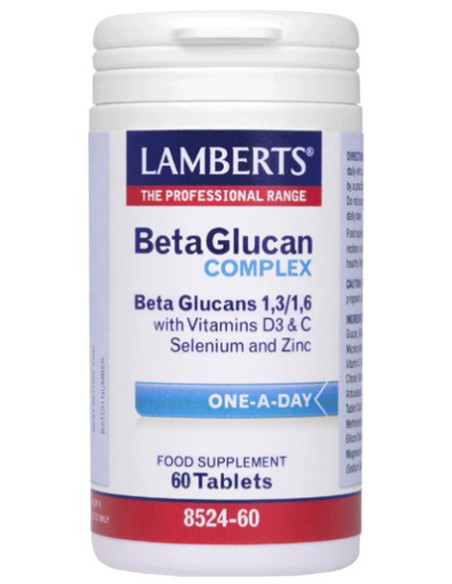 LAMBERTS Beta Glucan Complex 1.3/1.6, One a day, 60 Caps