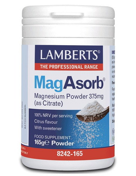 LAMBERTS MagAsorb (as Citrate-κιτρικό μαγνήσιο) Powder 165gr