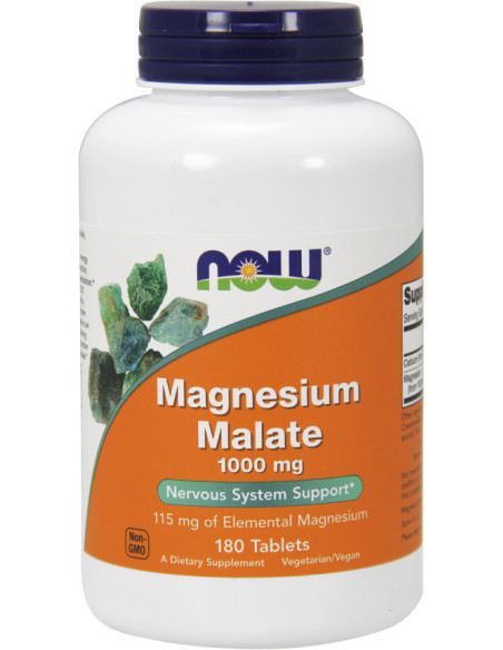 NOW Magnesium Malate 1000mg 180 Tabs