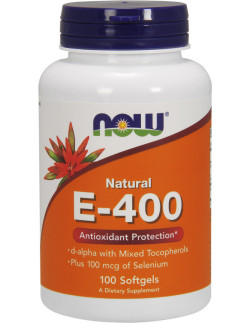 NOW Vitamin E-400 IU 100 Softgels