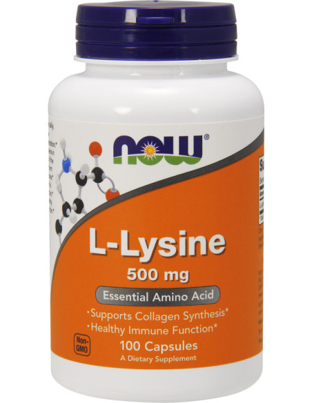 NOW L-Lysine 500 mg 100 Caps