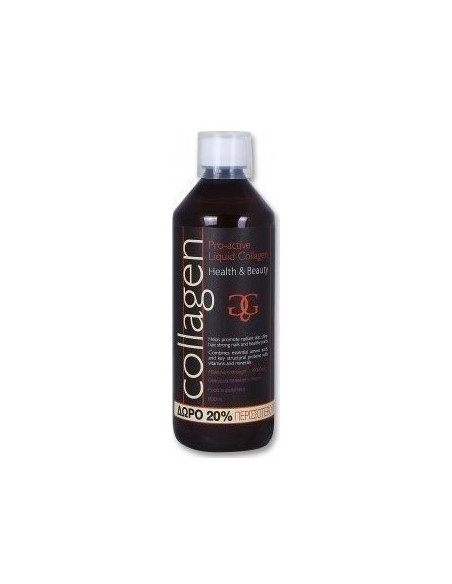 COLLAGEN Pro-Active Liquid Strawberry Flavor 600ml (500ml + 20% Δωρεάν)