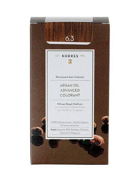 KORRES Argan Oil Advanced Colorant 6.3 Ξανθό Σκούρο Μελί, 50ml
