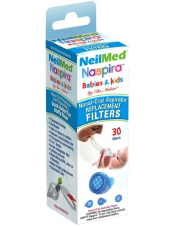 NeilMed Naspira Babies & Kids Nasal Aspirator Replacement 30 Filters