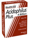 HEALTH AID Acidophilus Plus 4 Billion with FOS, 30 Vegeterian Caps