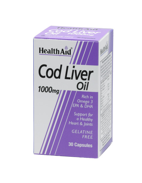 Health Aid Cod Liver Oil 1000mg 30 caps