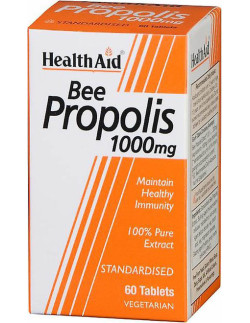 HEALTH AID Bee Propolis 1000mg, 60 vegeterian tabs