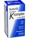 HEALTH AID Vitamin K Complex & Vit D3, 30 Veg. Tabs