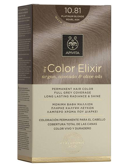 APIVITA my Color Elixir 10.81 Platinum Blonde Pearl Ash - Κατάξανθο Περλέ Σαντρέ