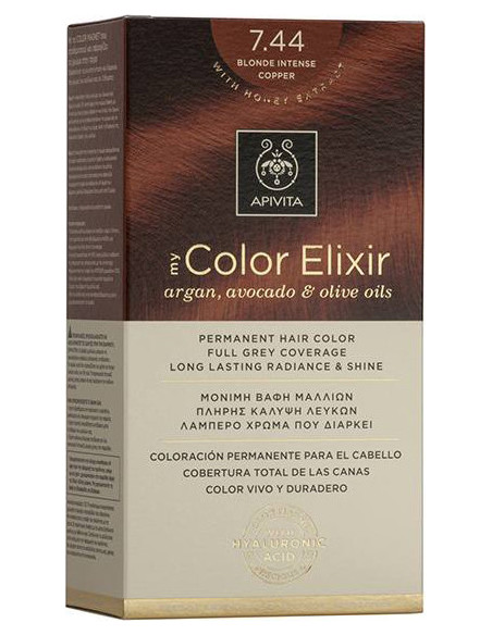 APIVITA my Color Elixir 7.44 Blonde Intense Copper - Ξανθό Έντονο Χάλκινο