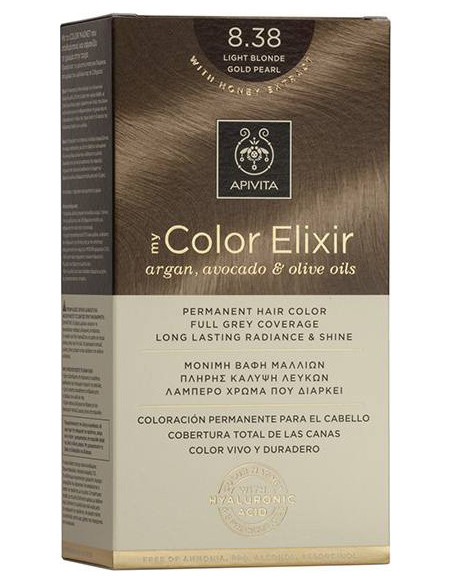 APIVITA my Color Elixir 8.38 Light Blonde Intense Pearl - Ξανθό Ανοιχτό Έντονο Περλέ