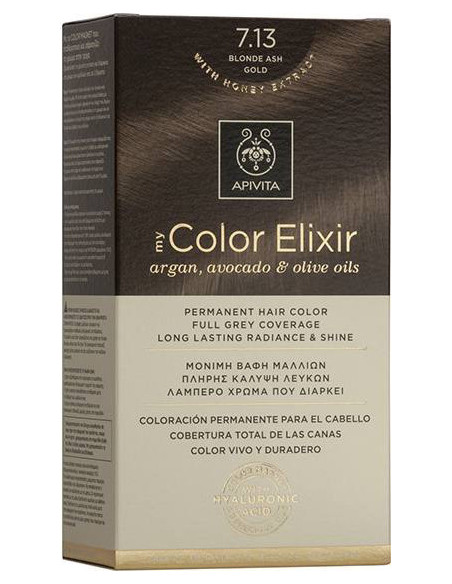 APIVITA my Color Elixir 7.13 Blonde Ash Gold - Ξανθό Σαντρέ Μελί