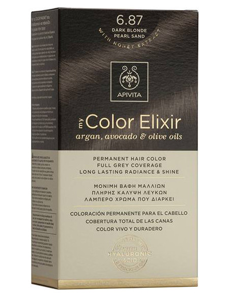 APIVITA my Color Elixir 6.87 Dark Blonde Pearl Sand - Ξανθό Σκούρο Περλέ Μπεζ