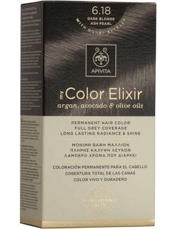 APIVITA my Color Elixir 6.18 Dark Blonde Ash Pearl - Ξανθό Σκούρο Σαντρέ Περλέ