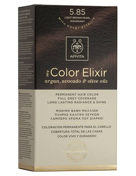 APIVITA my Color Elixir 5.85 Light Brown Pearl Mahogany - Καστανό Ανοιχτό Περλέ Μαόνι