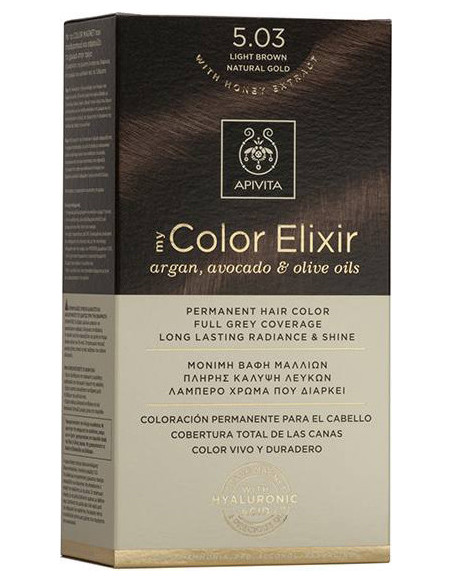 APIVITA my Color Elixir 5.03 Light Brown Natural Gold - Καστανό Ανοιχτό Φυσικό Μελί