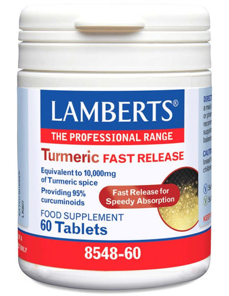 LAMBERTS Turmeric Fast Release 10000mg (κουρκουμάς) 60 tabs
