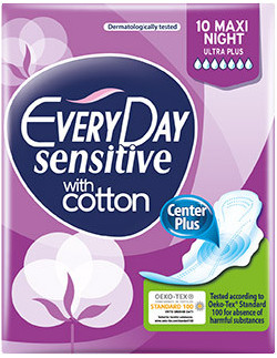 EVERY DAY Sensitive with Cotton Normal Ultra Plus 10 τμχ
