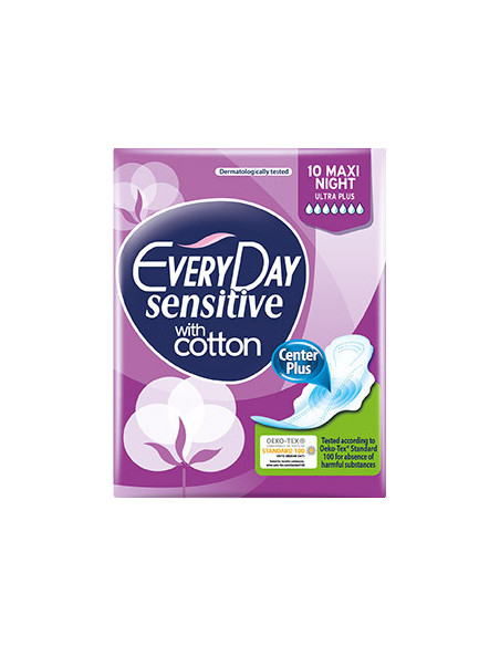 EVERY DAY Sensitive with Cotton Normal Ultra Plus 10 τμχ