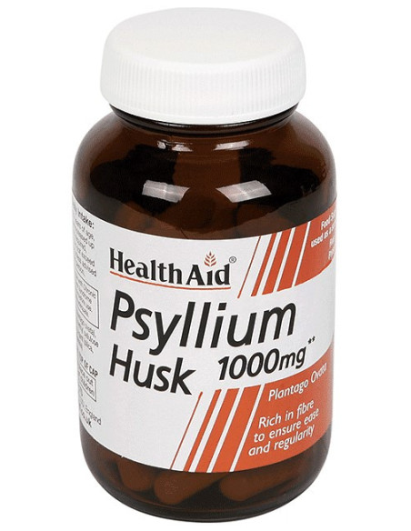HEALTH AID Psyllium Husk 1000mg 60 Vegan Caps