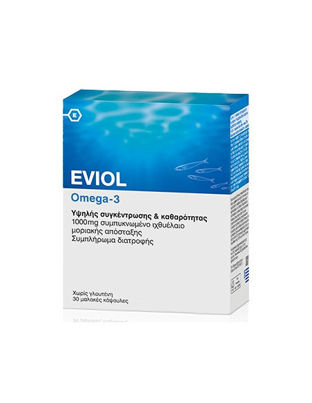 EVIOL Omega-3 1000mg, 30 soft caps