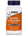 NOW Acetyl-L-Carnitine 500mg, 50 Veg.Caps