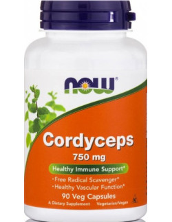 NOW Cordyceps 750 mg 90 Veg Capsules