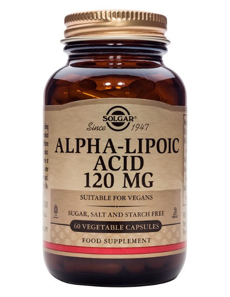 SOLGAR Alpha Lipoic Acid 120mg Veg.Caps 60s