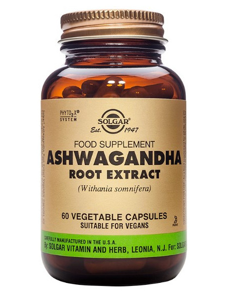 SOLGAR Ashwagandha Root Extract Veg.Caps 60s