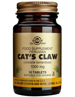 SOLGAR Cat's Claw 1000mg, 30 Tabs