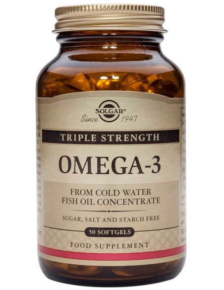 SOLGAR Omega-3 Triple Strength Softgels 50s