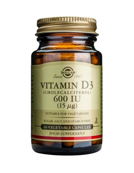 SOLGAR Vitamin D-3 600 iu Veg.Caps 60s