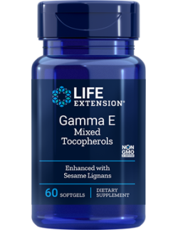 LIFE EXTENSION Gamma E Mixed Tocopherols 60 softgels