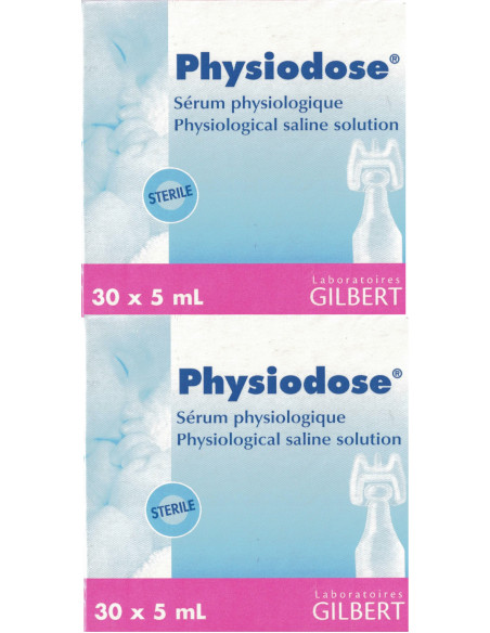 PHYSIODOSE AMP Φυσιολογικός Ορός 60 Αμπούλες x 5ml (2 Συσκευασίες από 30 αμπούλες)