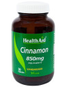 HEALTH AID Cinnamon 850mg, 30 vegan caps