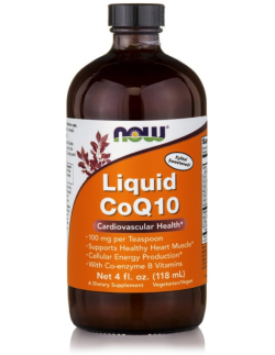NOW CoQ10 Liquid Orange Flavor 100mg (118,3ml)