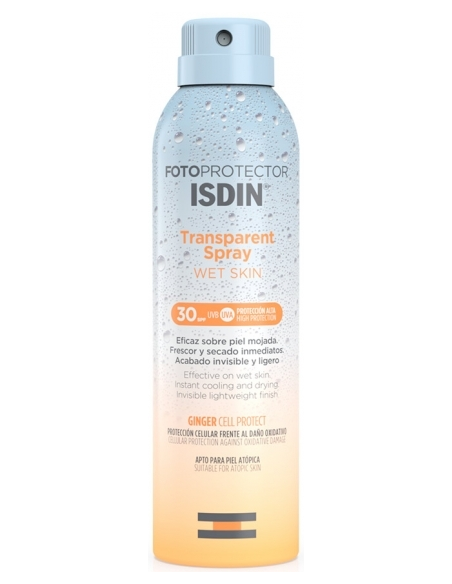 ISDIN Fotoprotector Transparent Spray Wet Skin 50SPF, 250ml