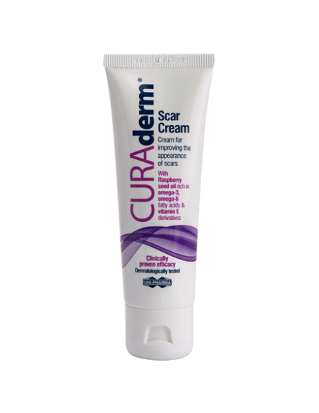 UNI-PHARMA CuraDerm Scar Cream, κρέμα για ουλές, 50ml