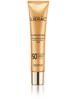Lierac Sunissime BB Fluide Protective Anti-Aging Golden Face & Decollete SPF50, Dore, 40ml