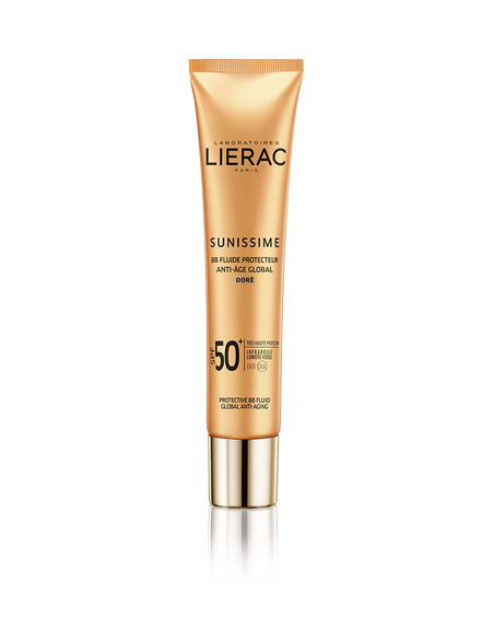 Lierac Sunissime BB Fluide Protective Anti-Aging Golden Face & Decollete SPF50, Dore, 40ml