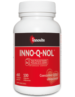 Innovite INNO-Q-NOL, CoQ10 Ubiquinol 100mg, 60 softgels