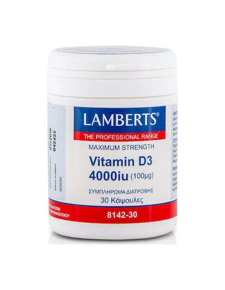 Lamberts Vitamin D3 4000iu 30 Caps