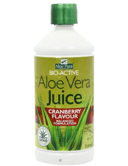 ALOE PURA Aloe Vera Juice Maximum Strenght Cranberry 1Lt