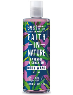 Faith in Nature Lavender & Geranium Shower Gel & Foam Bath 400ml