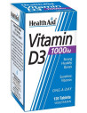 Health Aid Vitamin D3 1000iu, 120 vegeterian tabs