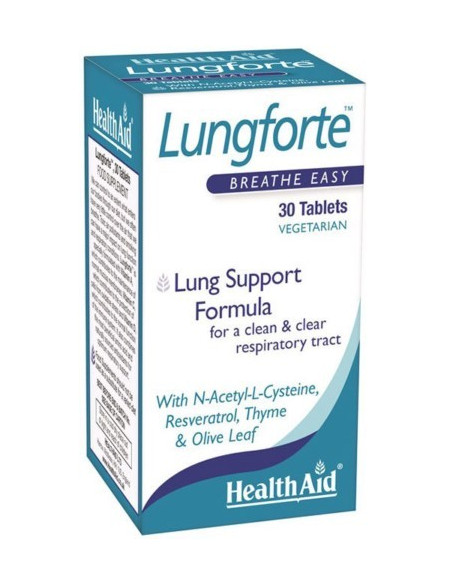 Health Aid Lungforte, Breathe Easy, 30 tabs