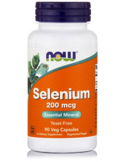 NOW Selenium 200mcg Yeast free, 90 Veg.caps